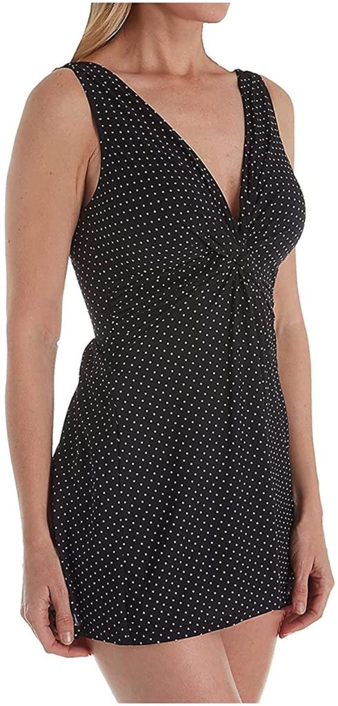 Miraclesuit polka dot swimsuit for plus size