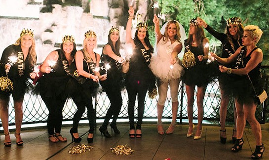 Black and Gold Bachelorette Party Tutu Outfits