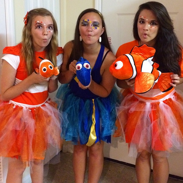 cute college girl Halloween costumes Finding Nemo