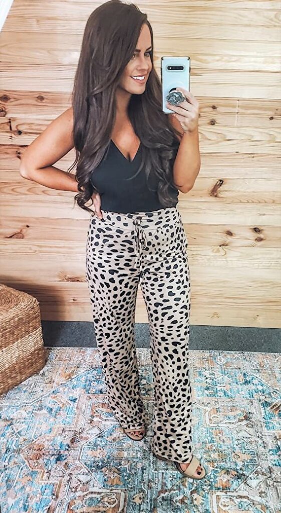 Cute Leopard Print Outfit with Leopard Print Pants