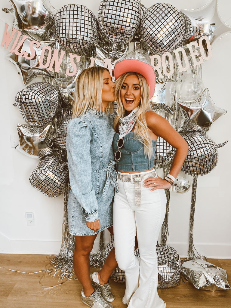 Denim Cowgirl Bachelorette Party Outfits