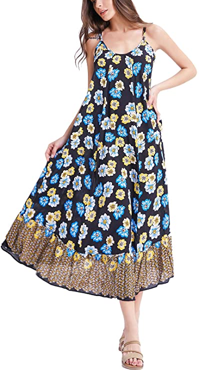 floral house dress with pockets for elderly