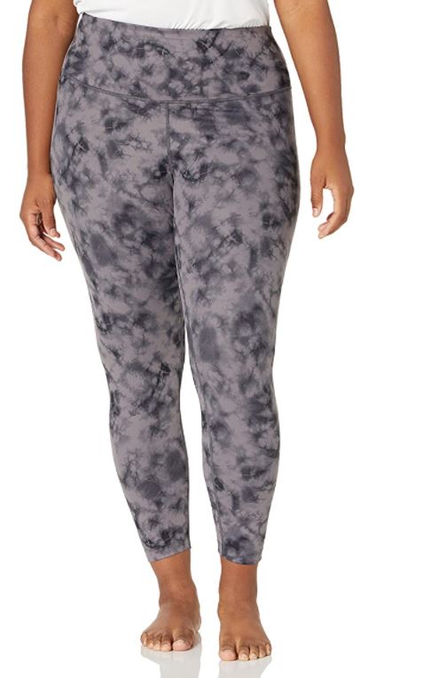 grey tie dye high waisted plus size leggings by Core 10