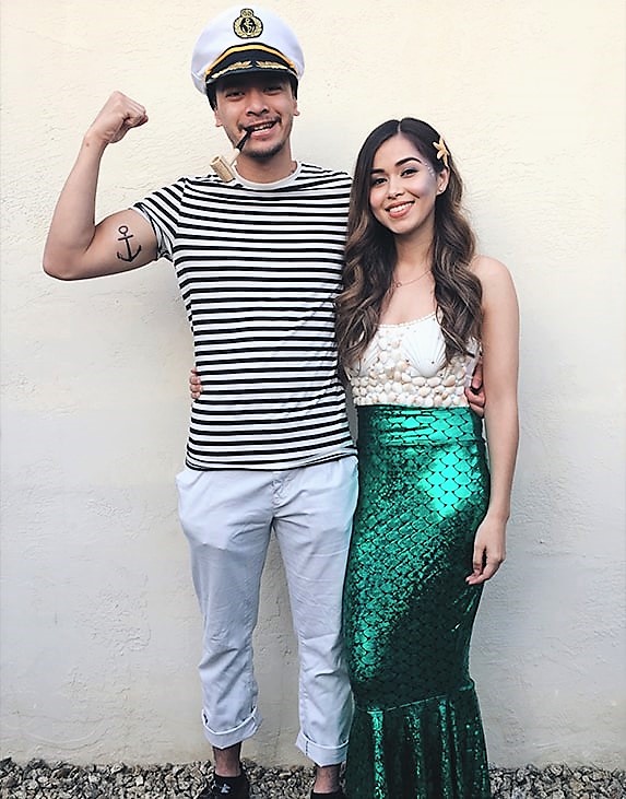 mermaid and sailor couples costume