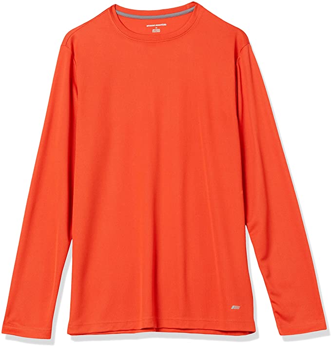 men's orange athletic shirt