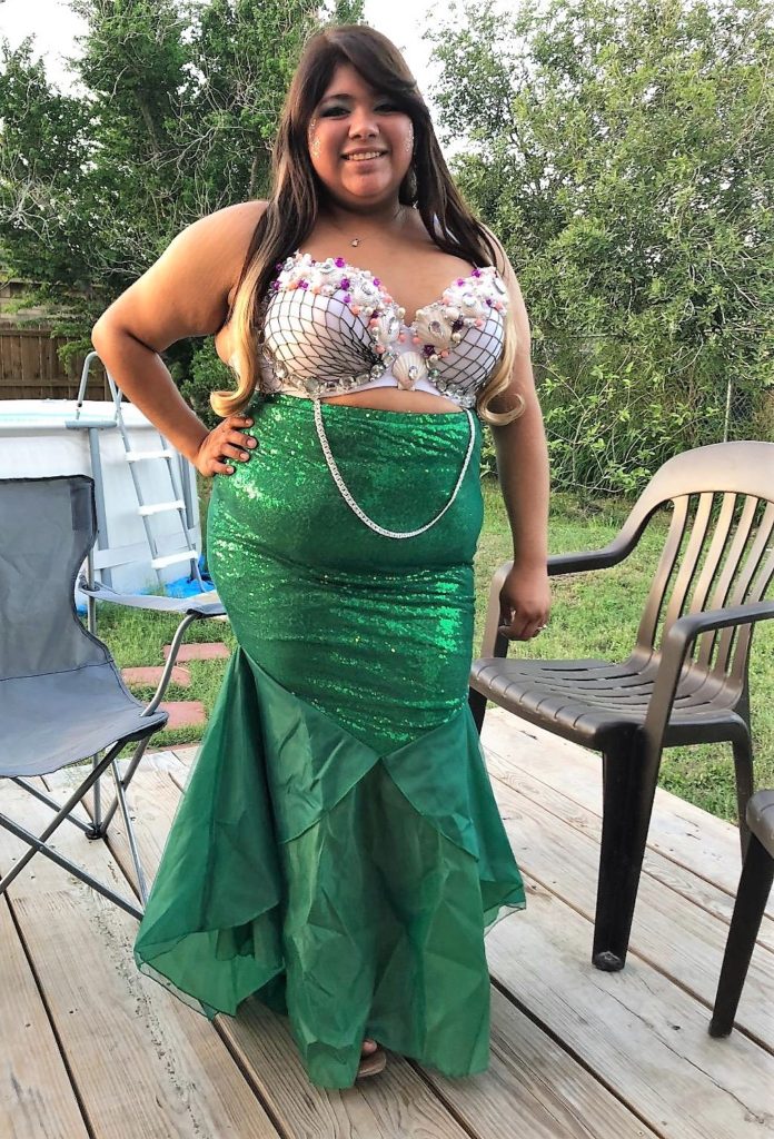 plus size DIY mermaid costume on Amazon
