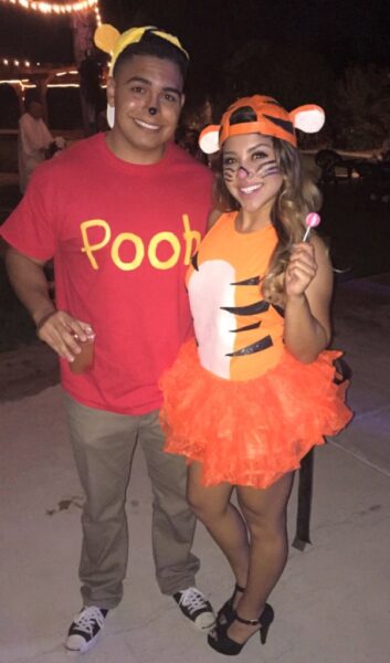 pooh and tigger costumes for two best friends