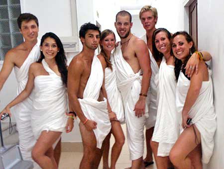 toga themed party for college