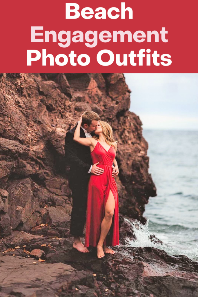 Beach Engagement Photo Outfits and Dresses