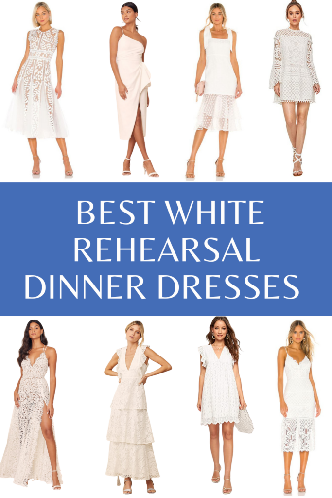 Best White Rehearsal Dinner Dresses