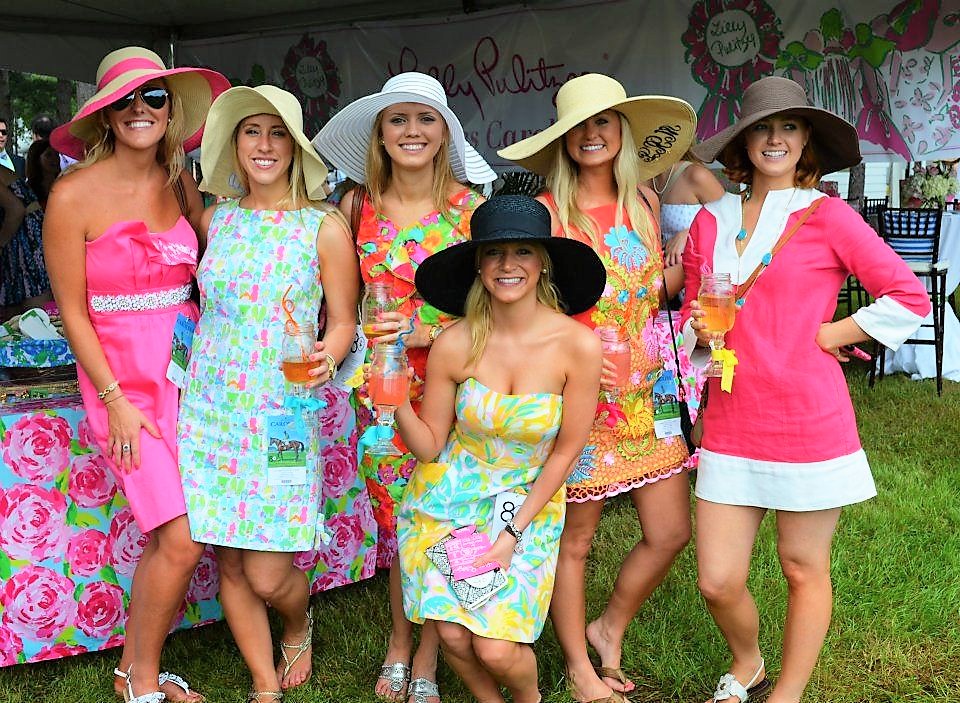 Kentucky Derby Outfits and Dresses for College and Girls in Their 20s in Pink, Yellow, and Green Dresses