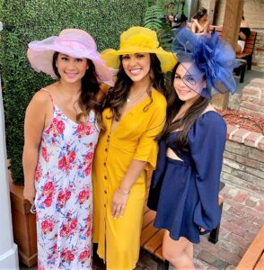 Pink, Blue, and Yellow Kentucky Derby Hats for Women
