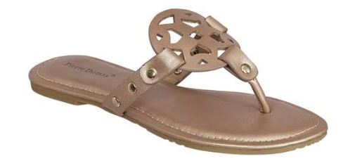 Tory Burch Miller Sandals Dupes in Gold by Pierre Dumas