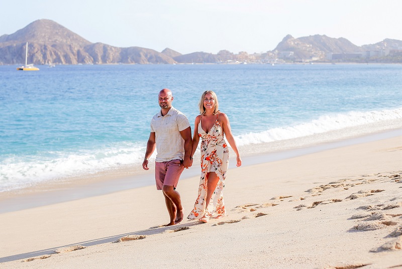 Beach Engagement Photo Shoot Dress for Cabo Mexico