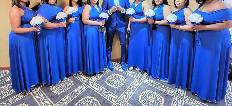 Best Cheap Plus Size Bridesmaid Dresses on Amazon in Blue