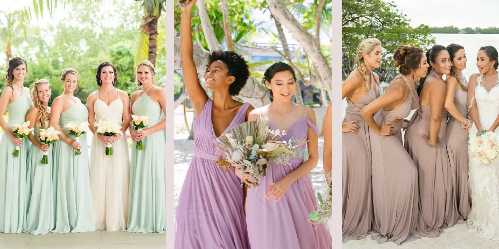 Best Colors for Bridesmaid Dresses for Beach Wedding