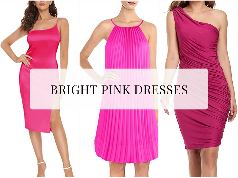 Bright Pink Dresses for Wedding Guest