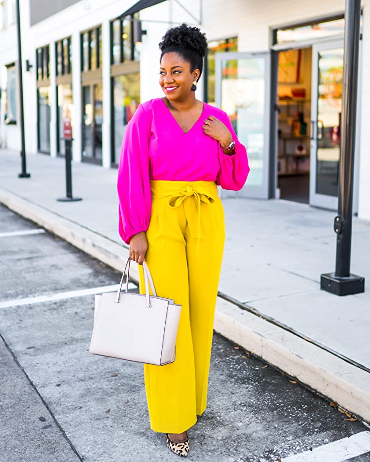 Colorful Business Casual Outfit for Spring