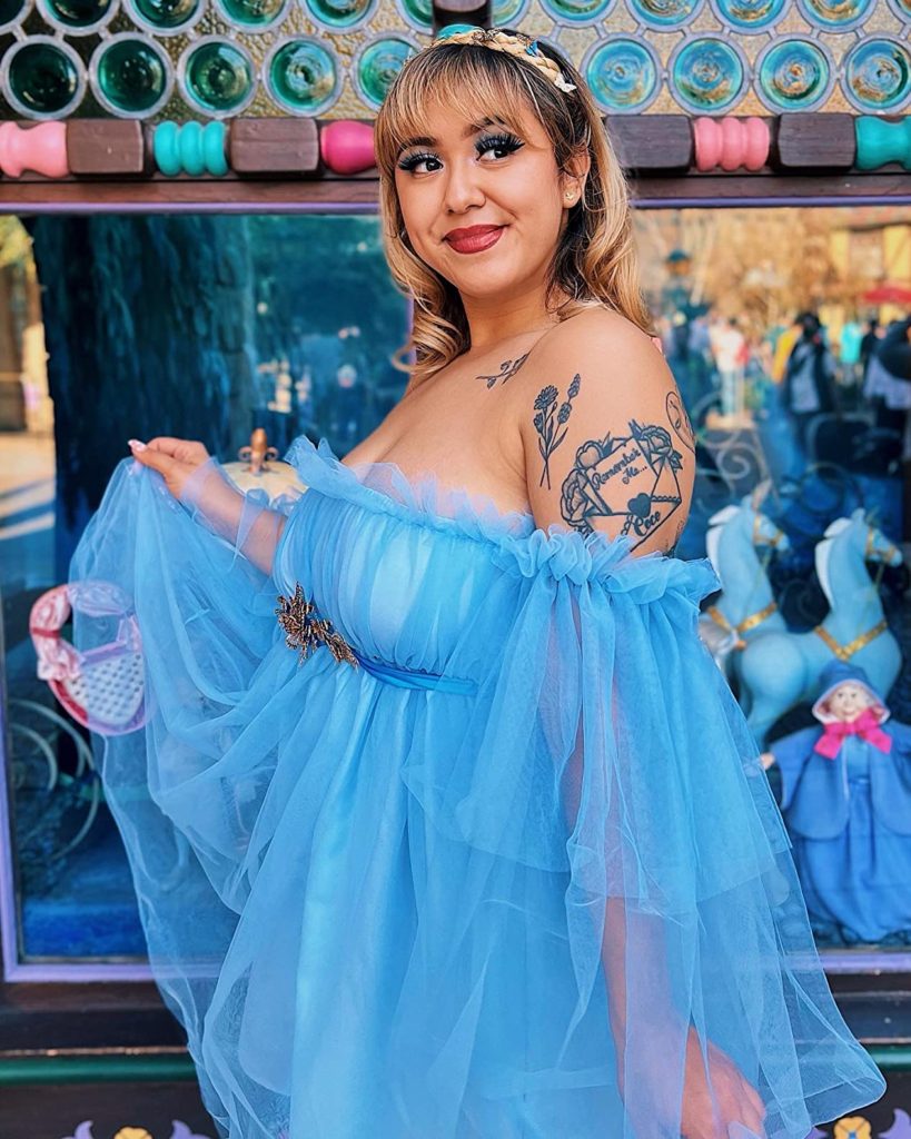 Plus Size Blue Dress for Disney World Outfit for Women