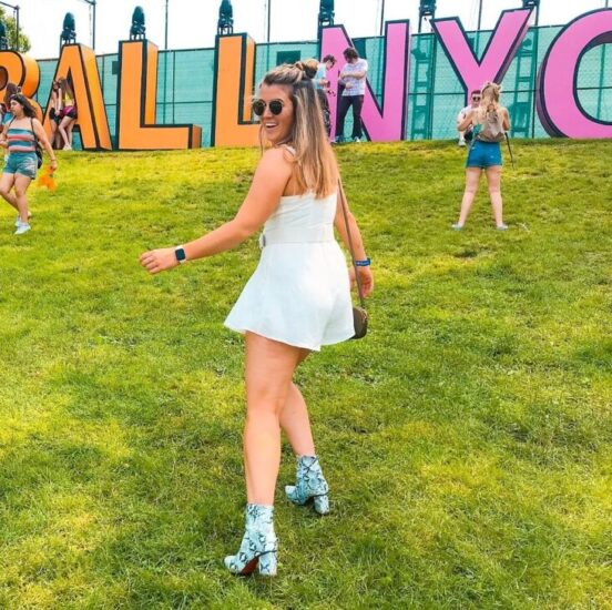 Cute Outfit with Snakeskin Booties for Music Festivals