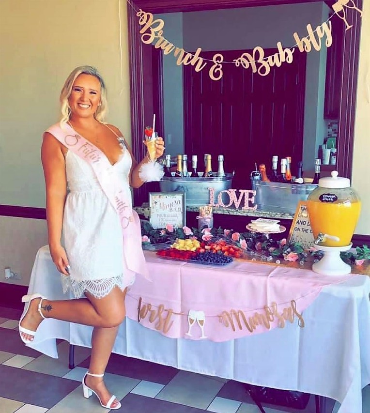 Cute White Bridal Shower Dress with Ruffles and Lace Under $50 Affordable
