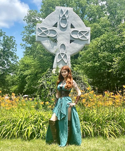 Green Renaissance Festival Dress for Women