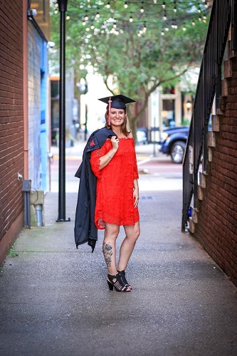 Red College Graduation Dress Under $50
