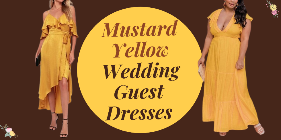 Best Mustard Yellow Wedding Guest Dresses