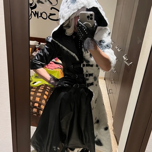 Cruella De Vil Cosplay Dalmatian Outfit