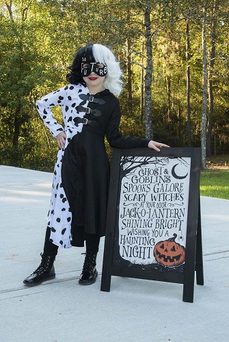 Cruella De Vil Halloween Costume for Kids on Amazon