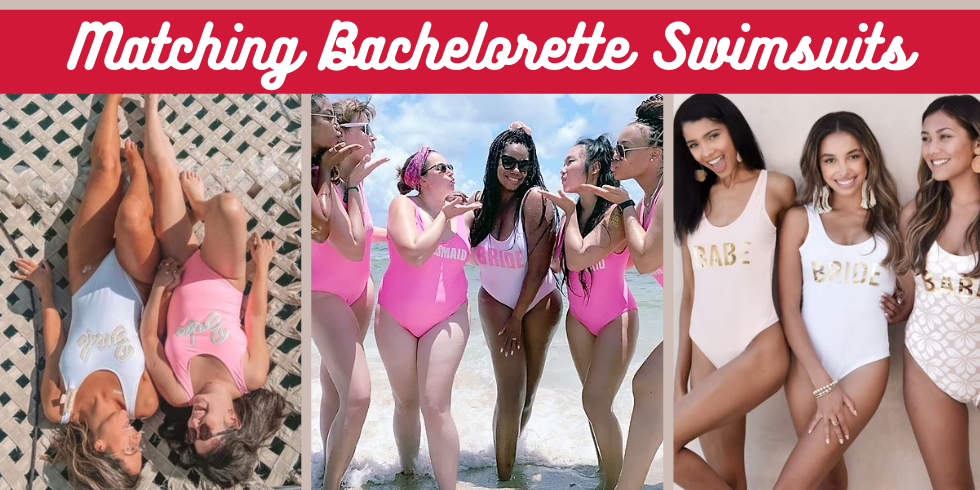 Cute Matching Bachelorette Swimsuits