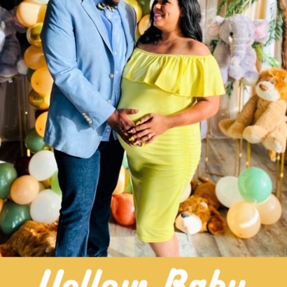Cute Yellow Maternity Baby Shower Dresses
