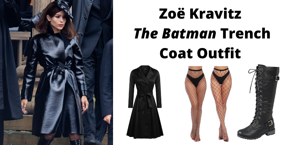 Zoë Kravitz The Batman Trench Coat Outfit