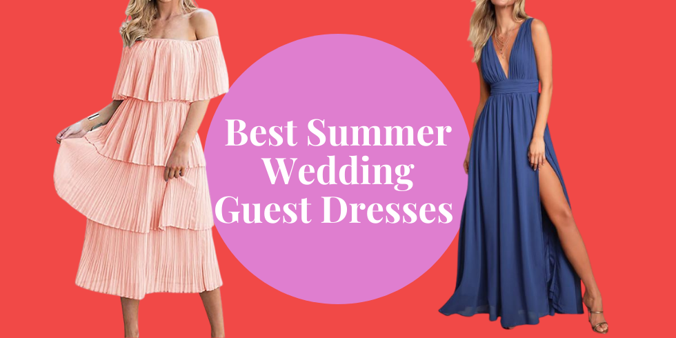 best Summer wedding guest dresses under $100 and summer wedding guest outfits on Amazon