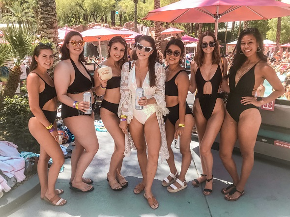 Black Bachelorette Swimsuit Party Outfits and Theme