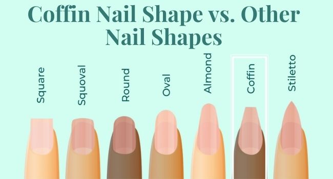 Coffin Nail Shape vs. Almond and Stiletto Nail Shape
