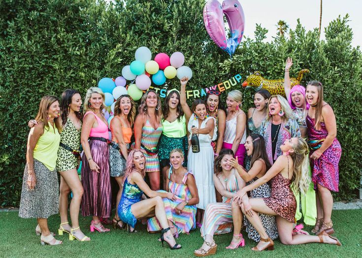 Neon and Leopard Bachelorette Party Outfits