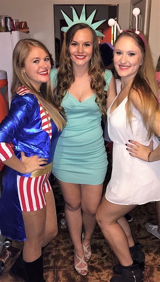 Sexy Lady Liberty Hot College Halloween Costume