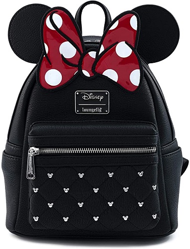 Best Disney Minnie Mouse Black Backpack with Minnie Mouse Ears and Minnie Mouse Bow