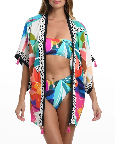 Colorful Kimono Cover Up by La Blanca