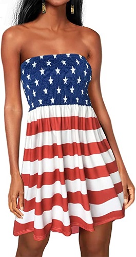 Cute 4th of July Dress with Stars and Stripes