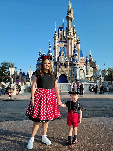 Cute Magic Kingdom Outfit with Polka Dot Minnie Mouse Skirt