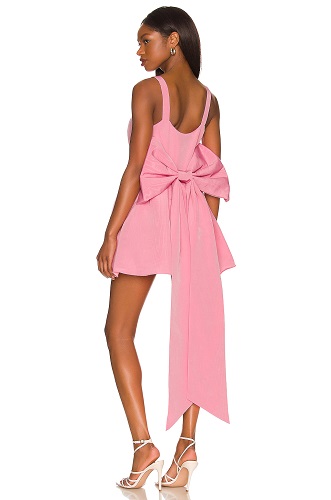 Pink Dress with Large Bow on Back