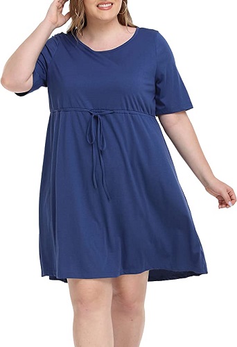 Plus Size 4th of July Blue Dress