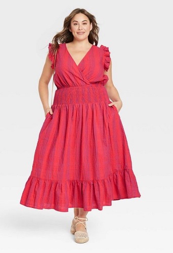 Plus Size 4th of July Dress Outfit with Skirt and Top