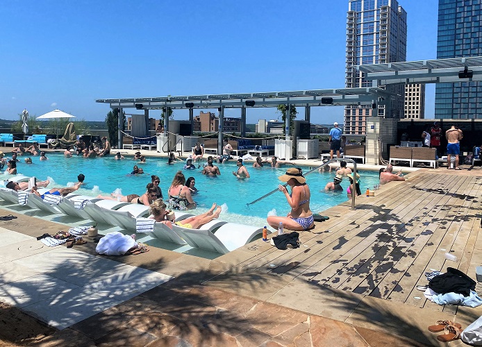 Pool Party in Austin, TX at Fairmont Hotel