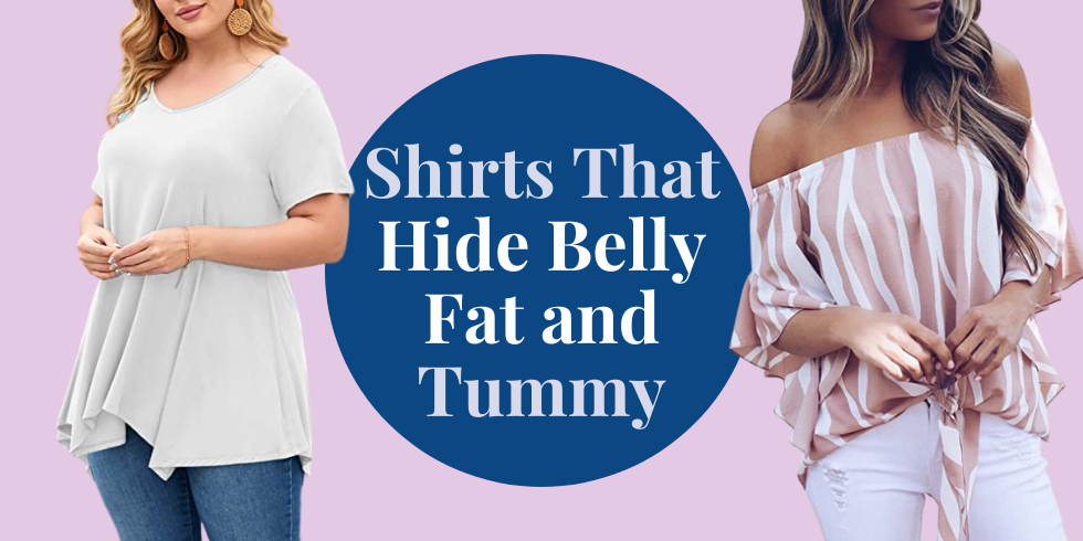 T shirts that hide belly fat sale