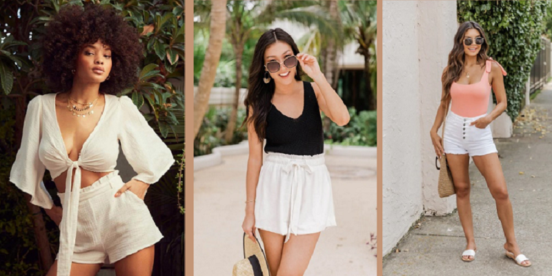 White Shorts Outfits