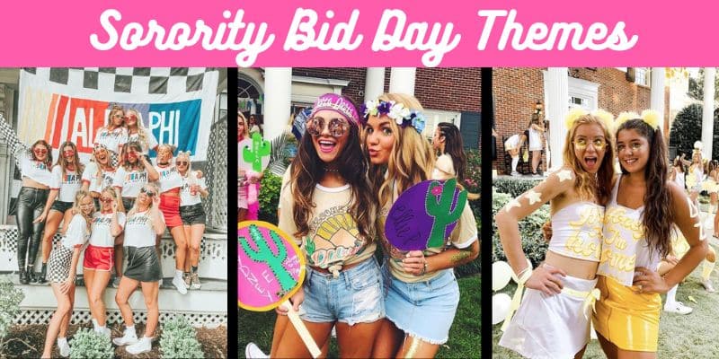 Sorority Bid Day Themes