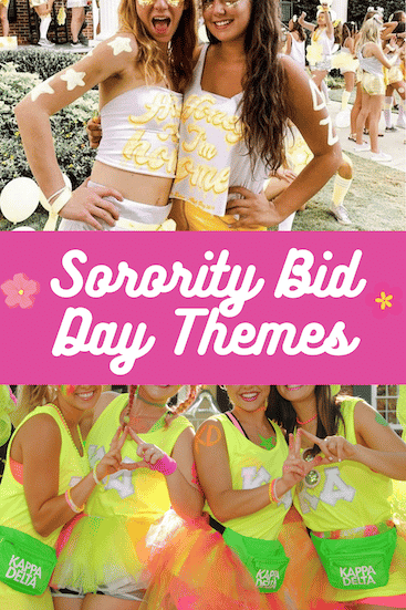 Sorority Bid Day Themes